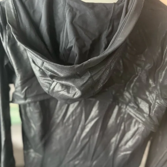 Lululemon Athletica Shimmering Black Bomber Jacket - Picture 3 of 3